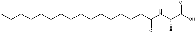 N-十六碳酰基-L-丙氨酸 结构式