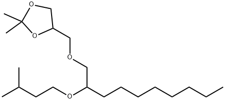 2,2-Dimethyl-4-[[[2-(3-methylbutoxy)decyl]oxy]methyl]-1,3-dioxolane Structure