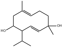 1,7-Dimethyl-4-(1-methylethyl)-2,7-cyclodecadiene-1,5-diol 结构式