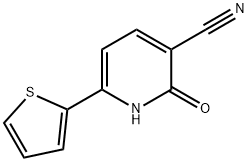 3-Cyano-2-hydroxy-6-(2-thienyl)-pyridine Struktur