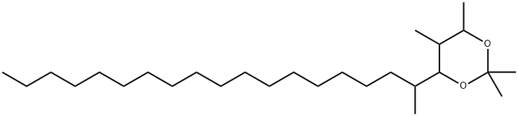 2,2,4,5-Tetramethyl-6-(1-methyloctadecyl)-1,3-dioxane 结构式