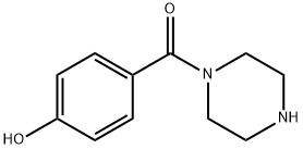 (4-羟基苯基)哌嗪-1-基-甲酮 结构式