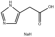 イミダゾール-4-酢酸ナトリウム塩 化学構造式