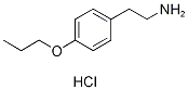 2-(4-プロポキシフェニル)-1-エタンアミン塩酸塩 化学構造式