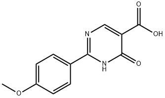 1,4-DIHYDRO-2-(4-METHOXYPHENYL)-4-OXO-5-PYRIMIDINECARBOXYLIC ACID Struktur