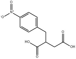 2-(4-ニトロベンジル)ブタン二酸 化学構造式