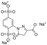 4,5-Dihydro-1-(2,5-disulfophenyl)-5-oxo-1H-pyrazole-3-carboxylic acid trisodium salt Structure