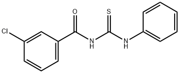 1-(3-Chlorobenzoyl)-3-phenylthiourea Structure