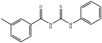 1-(3-Methylbenzoyl)-3-phenyl(thiourea) 结构式