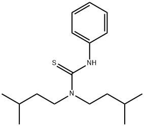 N,N-Bis(3-methylbutyl)-N'-phenylthiourea Structure