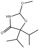 2-Methoxy-5,5-bis(1-methylethyl)oxazolidin-4-one Structure