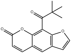 9-(2,2-Dimethyl-1-oxopropyl)-7H-furo[3,2-g][1]benzopyran-7-one Structure