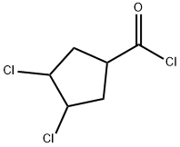 Cyclopentanecarbonyl chloride, 3,4-dichloro- (9CI) Structure