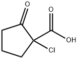 Cyclopentanecarboxylic  acid,  1-chloro-2-oxo- 结构式