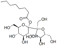 alpha-d-Glucopyranoside, beta-d-fructofuranosyl, octanoate 结构式