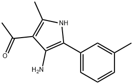 1-[4-Amino-2-methyl-5-(3-methylphenyl)-1H-pyrrol-3-yl]ethanone Structure