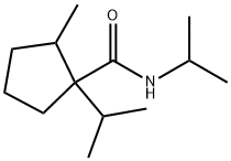2-methyl-N,1-bis(1-methylethyl)cyclopentanecarboxamide Structure