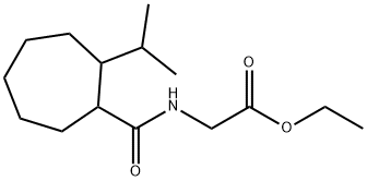 ethyl N-(2-isopropylcycloheptanecarbonyl)glycinate Structure
