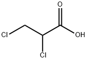 2,3-ジクロロプロピオン酸 化学構造式