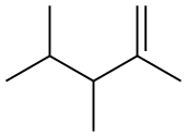 2,3,4-Trimethyl-1-pentene. Struktur
