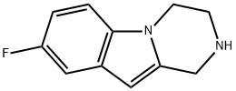 Pyrazino[1,2-a]indole, 8-fluoro-1,2,3,4-tetrahydro- (9CI) Structure