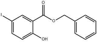 benzyl 2-hydroxy-5-iodobenzoate 结构式
