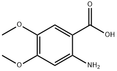 2-氨基-4,5-二甲氧基苯甲酸 结构式