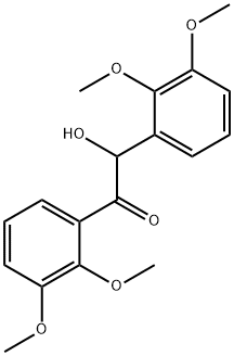 1,2-bis(2,3-dimethoxyphenyl)-2-hydroxy-ethanone 结构式