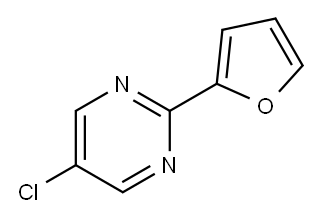 5-CHLORO-2-(FURAN-2-YL)PYRIMIDINE Structure