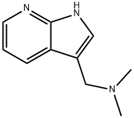 3-二甲氨基甲基-7-氮杂吲哚 结构式