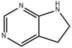 5H-Pyrrolo[2,3-d]pyrimidine, 6,7-dihydro- (8CI,9CI) Struktur