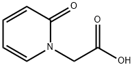 (2-オキソ-1(2H)-ピリジニル)酢酸 化学構造式