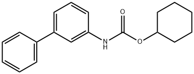 3-ビフェニリルカルバミド酸シクロヘキシル 化学構造式
