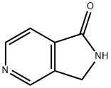 2,3-ジヒドロ-1H-ピロロ[3,4-C]ピリジン-1-オン 化学構造式