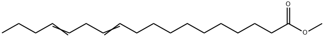 11,14-オクタデカジエン酸メチル 化学構造式