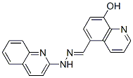 8-Hydroxy-5-quinolinecarbaldehyde 2-quinolyl hydrazone 结构式