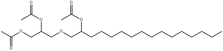 3-[[2-(アセチルオキシ)ヘキサデシル]オキシ]-1,2-プロパンジオールジアセタート 化学構造式