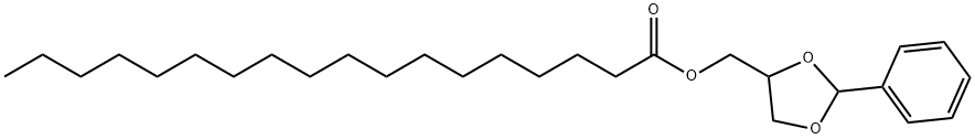 ステアリン酸(2-フェニル-1,3-ジオキソラン-4-イル)メチル 化学構造式