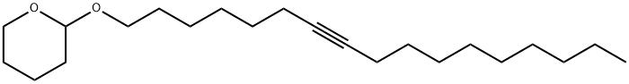 2-(7-ヘプタデシニルオキシ)テトラヒドロ-2H-ピラン 化学構造式