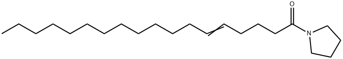 1-(1-オキソ-5-オクタデセニル)ピロリジン 化学構造式