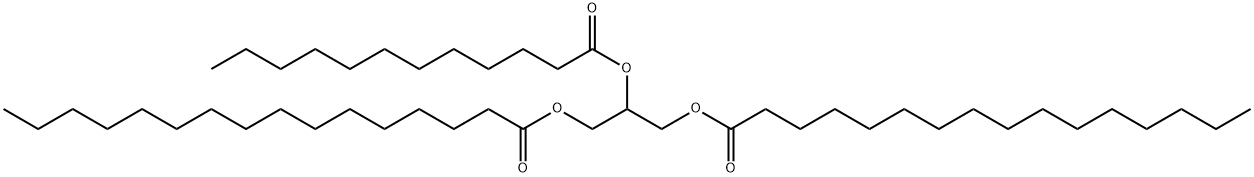 1-O,3-O-Dipalmitoyl-2-O-lauroyl-L-glycerol Struktur