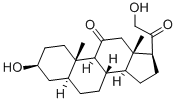 allopregnane-3beta,21-diol-11,20-dione Struktur