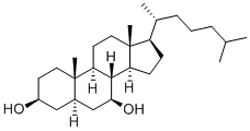 7Beta-hydroxycholestanol Struktur