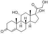 11-エピヒドロコルチゾン 化学構造式