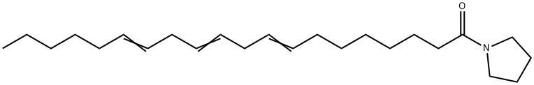 1-(1-オキソ-8,11,14-イコサトリエニル)ピロリジン 化学構造式
