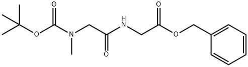 N-[N-[(1,1-ジメチルエトキシ)カルボニル]-N-メチルグリシル]グリシンベンジル 化学構造式