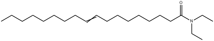 N,N-ジエチル-9-オクタデセンアミド 化学構造式