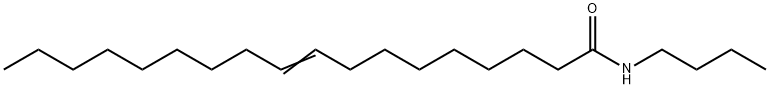 N-ブチル-9-オクタデセンアミド 化学構造式