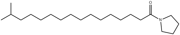 1-(15-メチルパルミトイル)ピロリジン 化学構造式