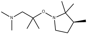 N,N,2-トリメチル-2-[[(3S)-2,2,3-トリメチル-1-ピロリジニル]オキシ]-1-プロパンアミン 化学構造式